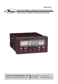 Thumbnail of document Manual - DH Digihelic® Differential Pressure Controller